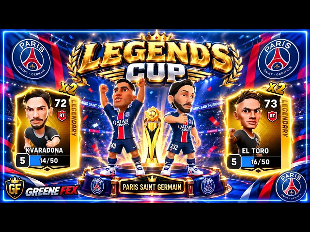 🎖️PARIS SAINT GERMAIN | 🏆LEGEND´S CUP: KVARADONA X2 | EL TORO X2 (LDP) | Mini Football