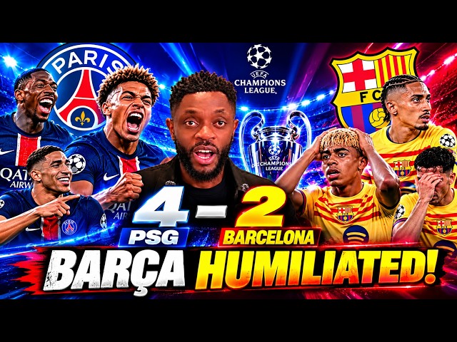 ABSOLUTE CHAOS! PSG 4-2 Barcelona: Champions League Thriller Analysis!