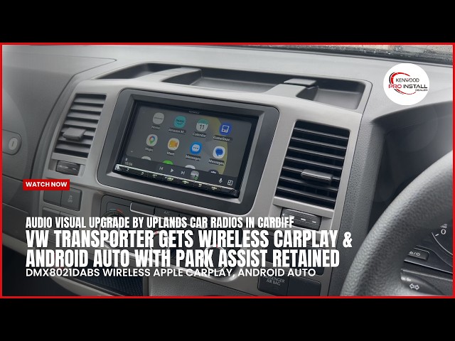VW Transporter Gets Wireless CarPlay, Android Auto With Park Assist Retained KENWOOD DMX8021DABS