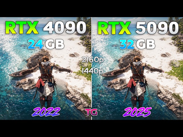 RTX 4090 vs RTX 5090 - Test in 12 Games with New Drivers | 1440p & 4K