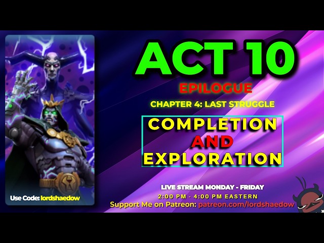 🔥CCP Drops🔥Act 10 Epilogue: Last Struggle | Completion and Exploration | Marvel Contest of Champions