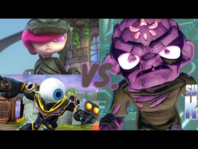Eye Brawl and Roller Brawl VS. Super Evil Kaos | Skylanders Swap Force
