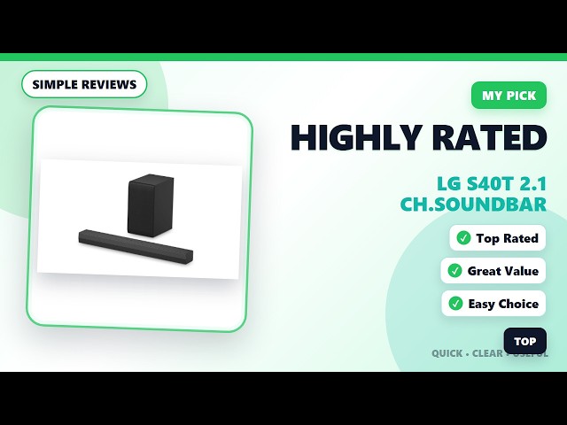 LG S40T 2.1 ch.Soundbar Review