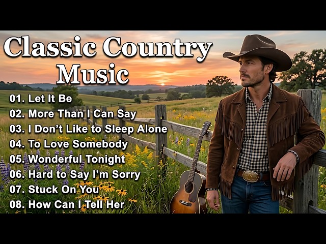 Let It Be, More Than I Can Say, Stuck On You 🔥 Classic Country Music Timeless 60s 70s 80s