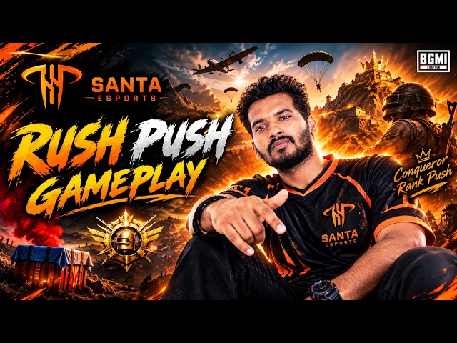 RUSH PUSH GAMEPLAY🥵 | SMILEY GAMING | iPad Mini 6 FULL GYRO | 60FPS | support❤️