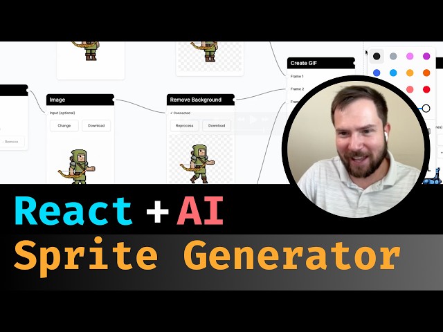 React Tutorial: How to Build Sprite Animations with AI using tldraw