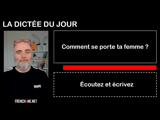 Path to Fluency I Learn French 1 Phrase I Video Exercise I Dictation Exercise in Real Situations #4