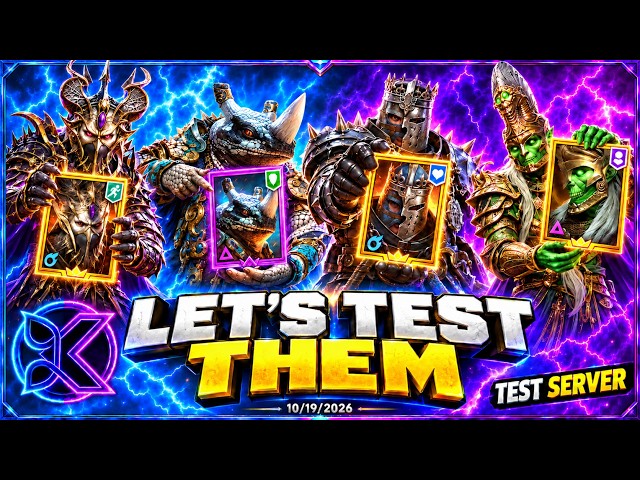 NEW CHAMPIONS FULL TEST  [TUR KruYseN] | Raid: Shadow Legends [TEST SERVER]