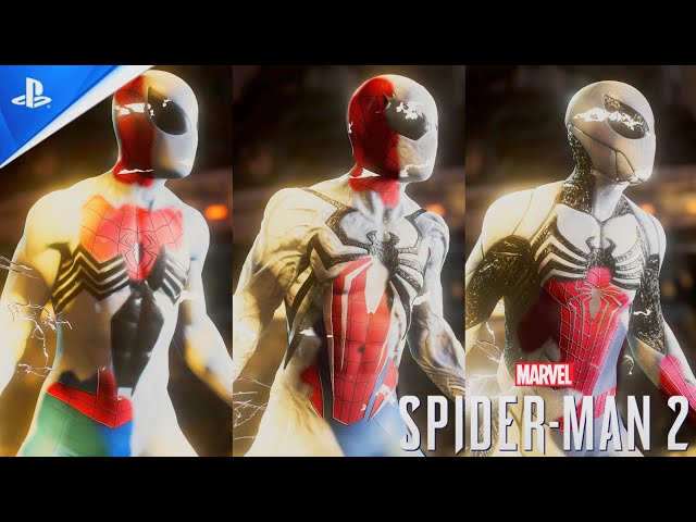 Spider-Man Gets The Anti-Venom Suit With All White Symbiote Suits - Spider-Man 2 PS5 ( 4K )