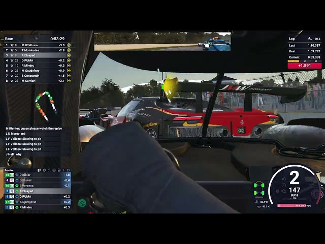 Chaotic (and talentless) bin at Road Atlanta