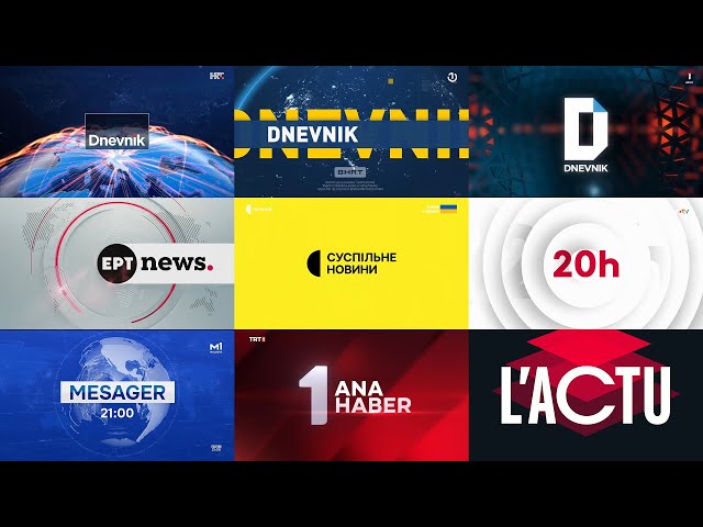 European Public TV News Intros 2025 / Openings Compilation Europe