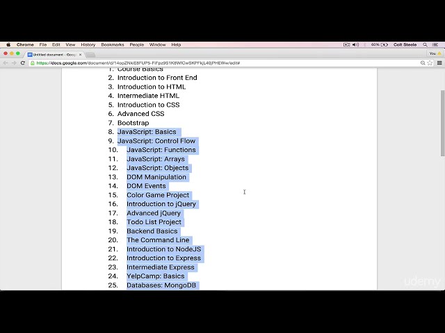 Modern Web Development: From HTML to React 001  Syllabus Walkthrough