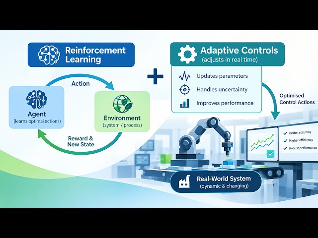 Integrating Reinforcement Learning with Adaptive Controls (6 Minutes)