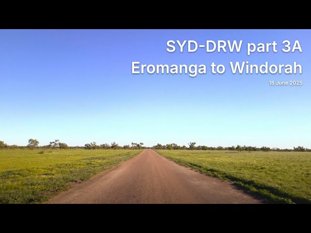 3A: Eromanga to Windorah (SYD-DRW dashcam hyperlapse)