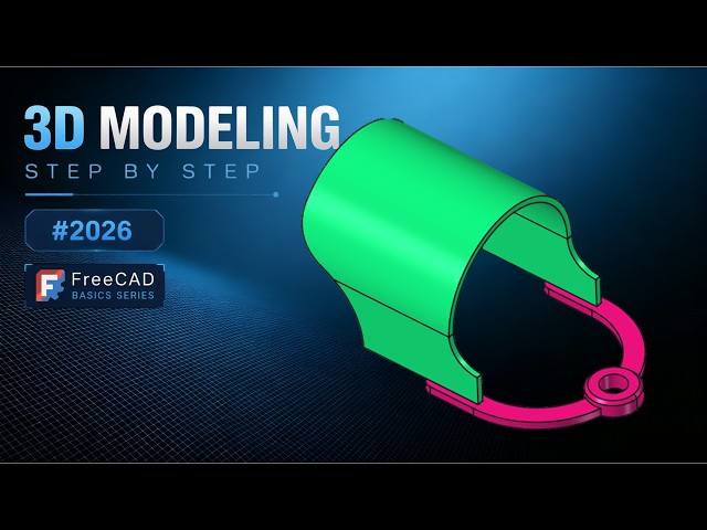 FreeCAD Part Design Tutorial for Beginners | Sketch, Pad, Hole & Pattern Features-164