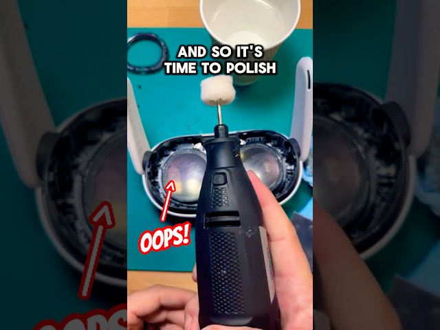 They tried to polish Quest 3 Lenses... #vr #virtualreality #quest3