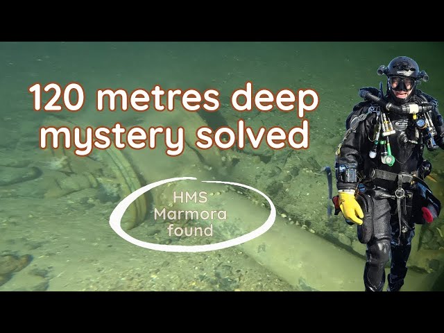 Mystery SOLVED - HMS Marmora found 120 metres deep
