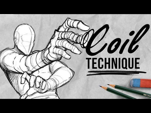 The Easiest Way to Draw Foreshortening (Coil Technique) | DrawlikeaSir