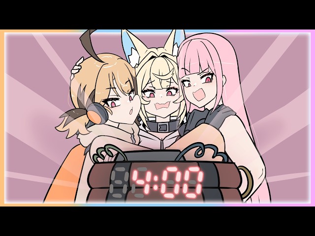 ASMR Bomb Defusal【Hololive Animation】【Calli | Fuwawa | Gigi】