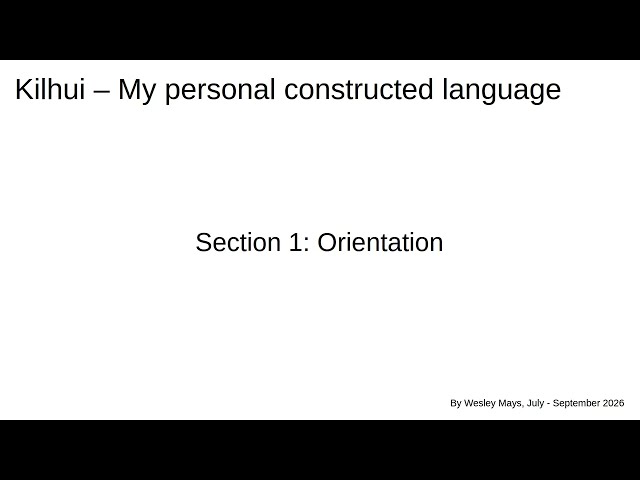 Conlang devlog pt. 1: Introduction and plan