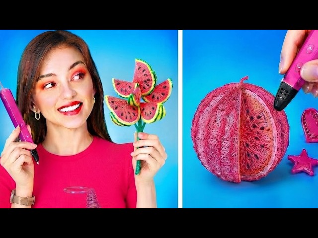 SMART SCHOOL SUPPLIES || 12 Genius 3D Pen Hacks You Need to Try! 🎨✨ by 123 GO SCHOOL