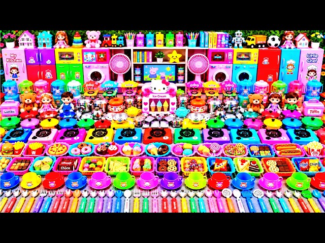 9:49 Mini Kitchen Set Collection for Kids Playing | Unboxing Kids Food Super Kitchen Toys Disney Set