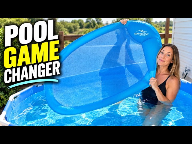 The perfect way to relax | SwimWays Spring Float Hammock, Fast-Inflating Adult Lounger; Ages 15+