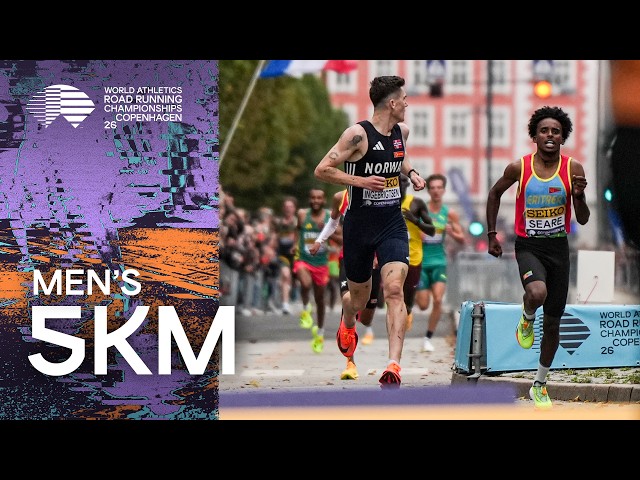 Men's 5k Full Highlight | World Road Running Championships Copenhagen 26