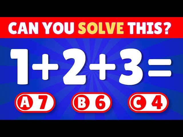 Are You a Math Genius? ⏰ Take This Quiz to Find Out! Educational videos for kids