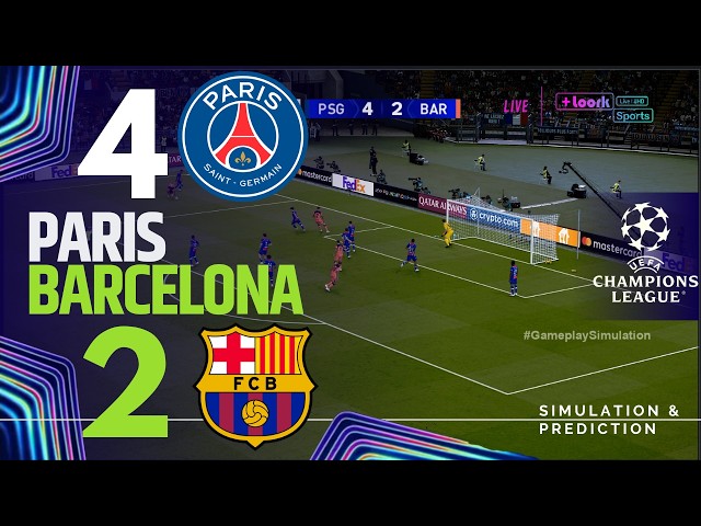 PSG vs Barcelona [LIVE] UEFA Champions League 26/27 ✅ | Full Match Simulation/Recreation
