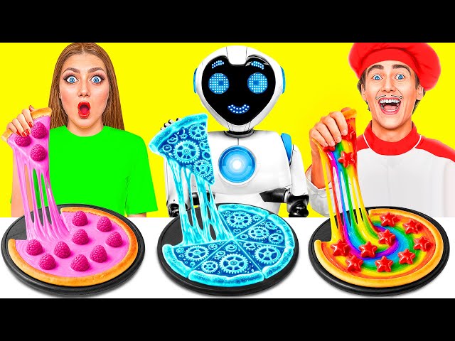 Me vs Grandma Cooking Challenge with a Robot | Kitchen War by Mega DO Challenge