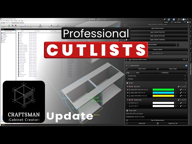 This Cutlist Feature is a Game-Changer for Professionals - Craftsman Cabinet Creator Update
