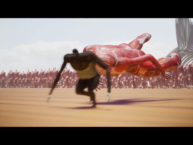 Beast Titan vs 1.000.000. Colossal Titans - The Rumbling