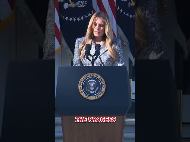 First Lady Melania Trump announces a new executive order by President Trump