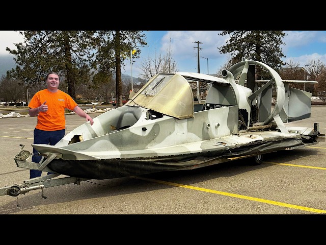 Rebuilding Wrecked Navy Flying Hovercraft!