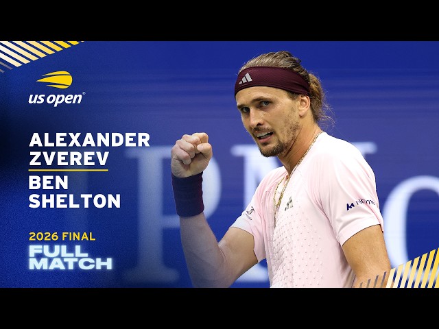 Alexander Zverev vs Ben Shelton Full Match | 2026 US Open Final