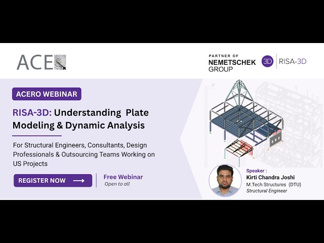 RISA-3D Plate Modeling & Response Spectrum Analysis | Structural Engineering Webinar