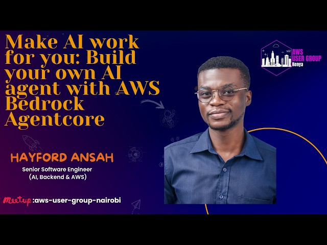 Make AI work for you: Build your own AI agent with AWS Bedrock Agentcorepresentation