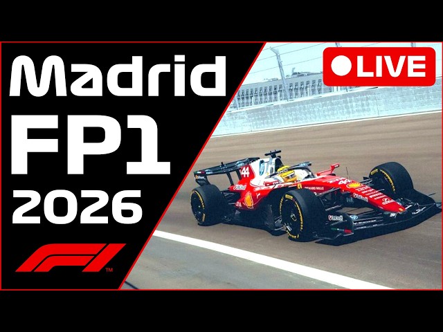 🔴F1 LIVE - Madrid GP FP1 - Commentary + Timing