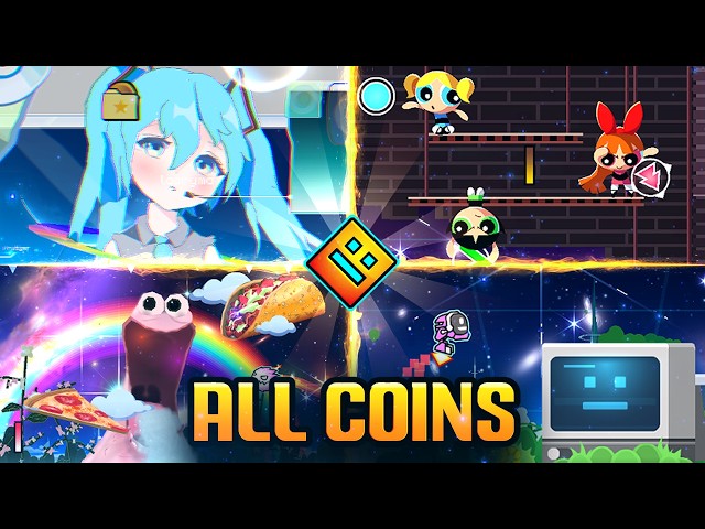 WALK IN THE PARK - All Parts + Coins | Geometry Dash