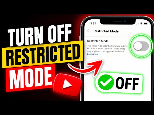 How to Turn Off Restricted Mode on YouTube (Won't Turn Off Fix)