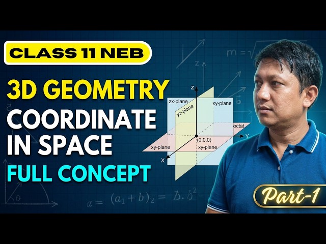 3D Geometry | Coordinate in Space | Class 11 Mathematics | NEB Complete Concept| Part-1
