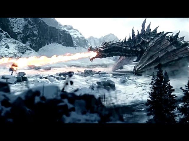SKYRIM VR New Live  (DRAGON) Action Trailer 2017 PS4 / PS VR