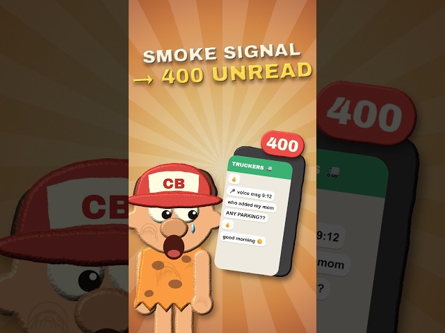 How the CB Radio Became a Group Chat 📻📱 Claymation #shorts