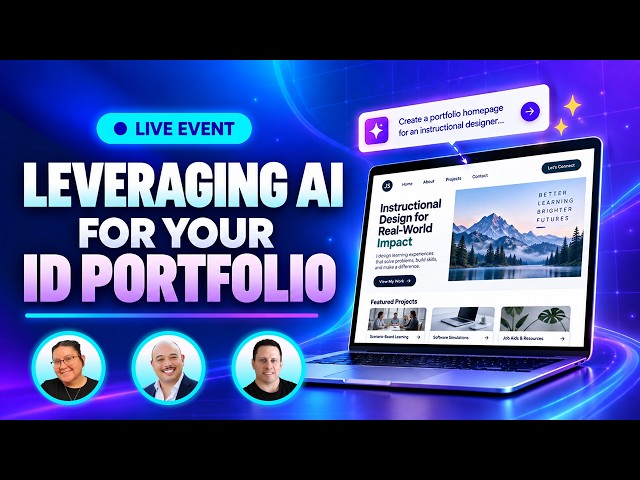 3 Instructional Design Portfolio Examples + How to Build Faster with AI