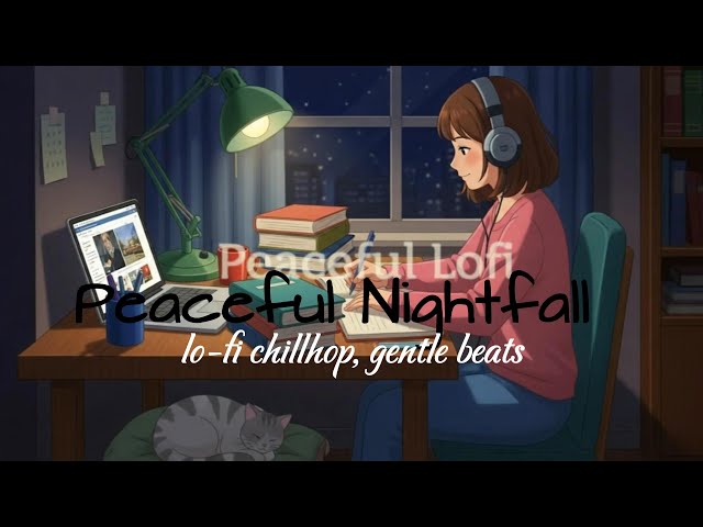 24/7 Peaceful Nightfall - Lofi Ambient track with dreamy synths, soft percussion - Peaceful LoFi