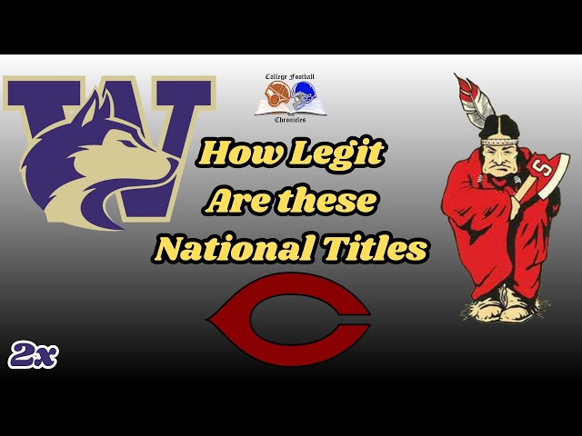 How Legit Are These 2x National Title Claims? (Tier Ranking)
