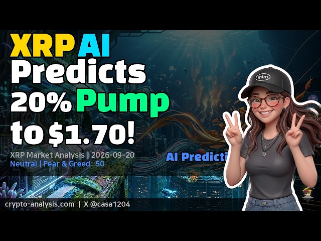 XRP AI Predicts 20% Pump to $1.70! (2026-09-20)