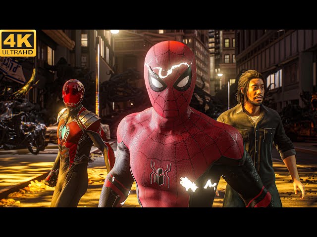 Tom Holland + Red Mysterio + Li Vs Venom Symbiotes (NG+) 4K HDR Spiderman 2 Ps5 Slim
