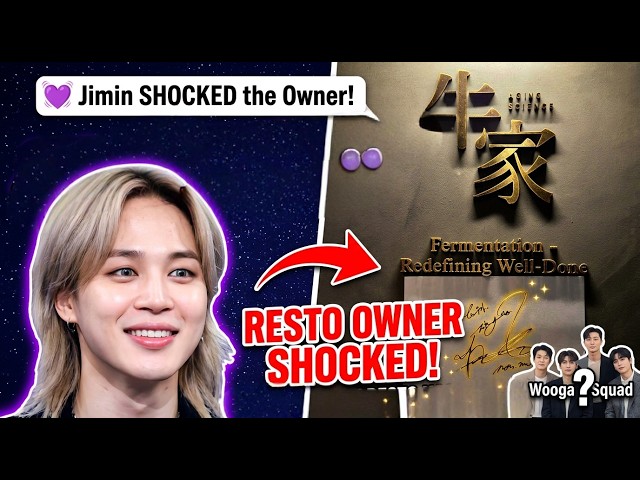 THE SECRET BEHIND JIMIN'S SIGNATURE AT WOOGA RESTAURANT!!